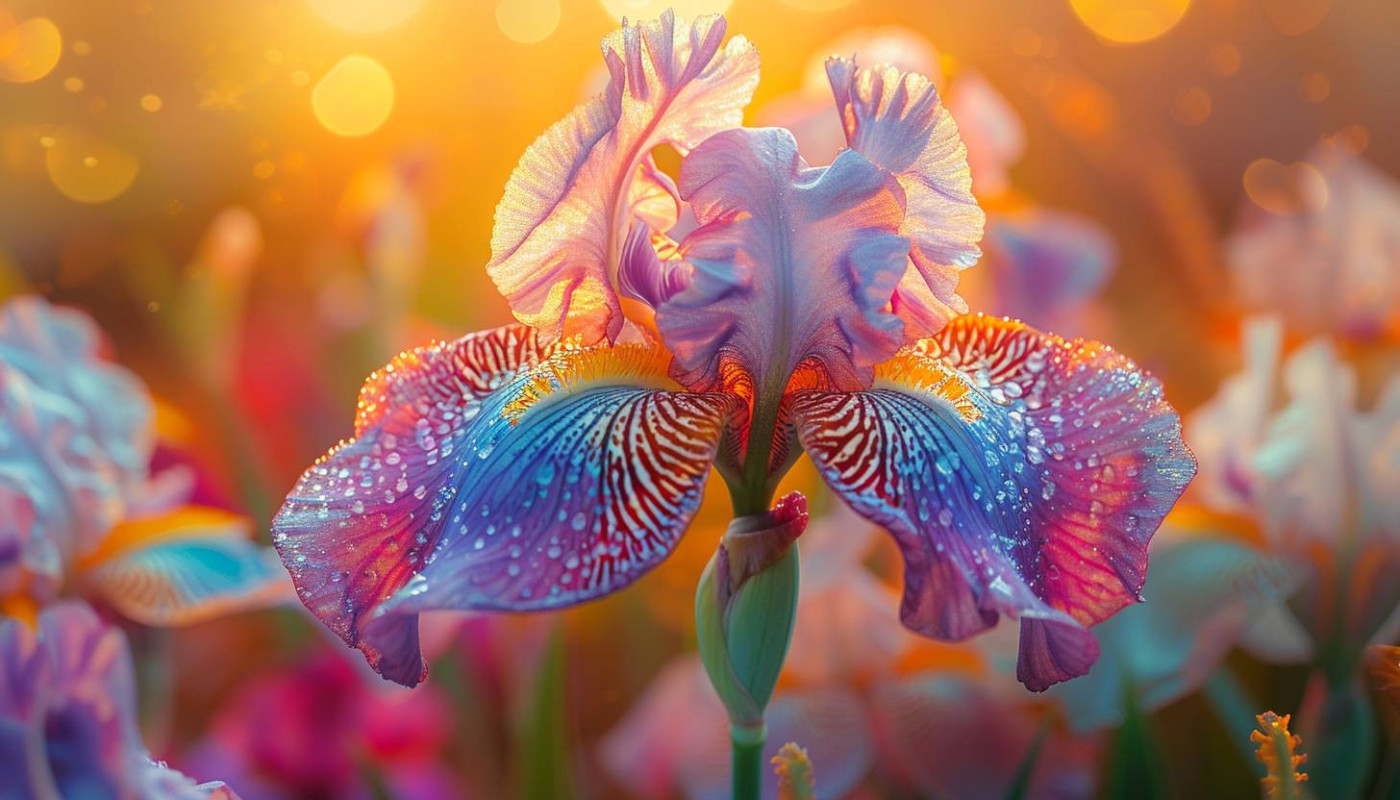 Comment transformer une photographie d'iris en œuvre d'art unique